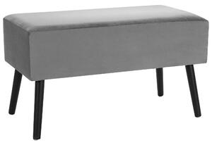 Konferenční stolek z šedého sametu AMTRAK