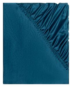 LIVARNO home Plyšové napínací prostěradlo, 90-100 x 200 cm (modrá) (100357521003)
