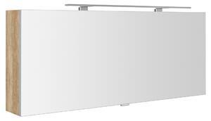 Sapho CLOE galerka s LED osvětlením 120x50x18cm, dub alabama CE120-0022