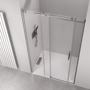 Polysan THRON LINE ROUND sprchové dveře 1000 mm, kulaté pojezdy, čiré sklo