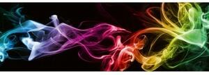 DIMEX | Fototapeta do kuchyně Černý kouř KI-180-081 | 180 x 60 cm | vícebarevná, černá