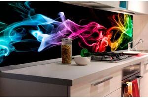 DIMEX | Fototapeta do kuchyně Černý kouř KI-180-081 | 180 x 60 cm | vícebarevná, černá