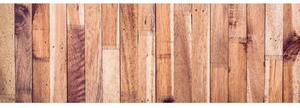 DIMEX | Fototapeta do kuchyně Dřevěná stěna KI-180-086 | 180 x 60 cm | béžová, hnědá