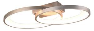 Trio Leuchten MALAGA LED stropní svítidlo stříbrné, 2900 lm, 25 W