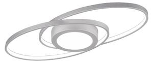 Trio Leuchten GALAXY LED stropní svítidlo stříbrné, 3400 lm, 28 W