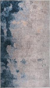 Modro-krémový pratelný koberec 80x50 cm - Vitaus