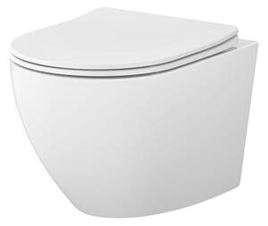 Cersanit Mito Závěsné WC se sedátkem Desse, 34,5 × 36 × 49 cm, bez splachovacího kruhu