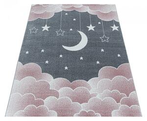 Vopi | Dětský koberec Funny 2101 pink - 140 x 200 cm