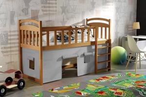 Dětská zvýšená postel Aramis, Olše, 80x180 cm