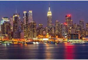Fototapeta - Manhattan v noci 375x250 + zdarma lepidlo