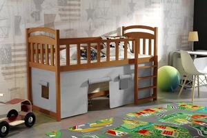 Dětská zvýšená postel Aramis, Dub, 80x180 cm