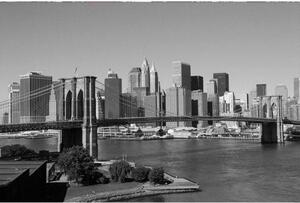 DIMEX | Vliesové fototapety na zeď Manhattan v šedé barvě MS-5-0010 | 375 x 250 cm| černobílá