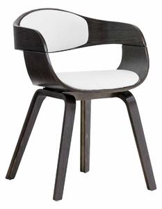 Židle King ~ dřevěné nohy šedé Barva Bílá