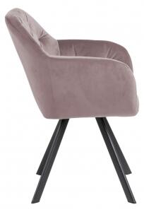 LOLA BLACK židle růžová