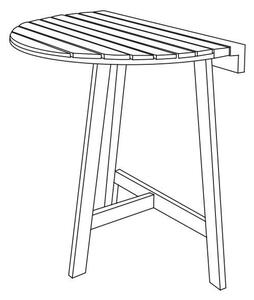 ZAHRADNÍ STŮL, dřevo, 60/34,5/71 cm Prestige Home - Online Only zahradní nábytek, Online Only