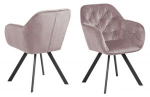 LOLA BLACK židle růžová