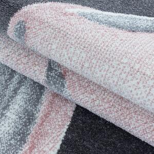 Vopi | Dětský koberec Funny 2107 pink - Kruh průměr 160 cm
