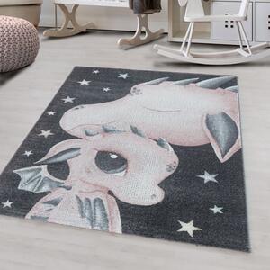 Vopi | Dětský koberec Funny 2107 pink - 140 x 200 cm