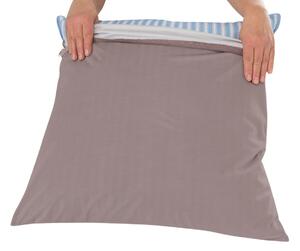 Nepropustný povlak na polštář Tencel hnědošedá 50x70 cm