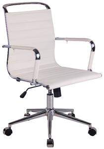 Kancelářská židle Barton ~ koženka Barva Bílá