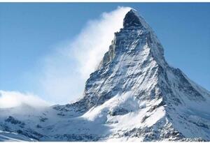 DIMEX | Vliesové fototapety na zeď Matterhorn MS-5-0073 | 375 x 250 cm| bílá, modrá