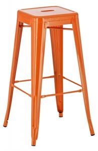 Kovová barová židle Josh Barva Oranžová