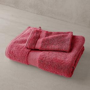 Jednobarevná froté sada koupelnového textilu 640g/m2 confort prestige granátová 30x50 cm