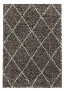 Vopi | Kusový koberec Alvor shaggy 3401 taupe - 60 x 110 cm