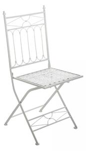 Skládací kovová židle GS19899 Barva Bílá