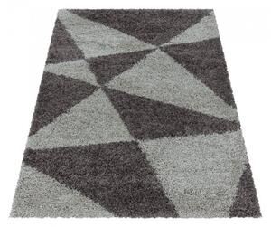 Vopi | Kusový koberec Tango shaggy 3101 taupe - Kruh průměr 80 cm