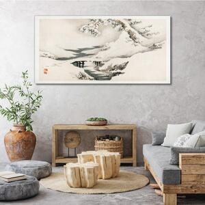 Obraz na plátně Obraz na plátně Zimní strom Snow River