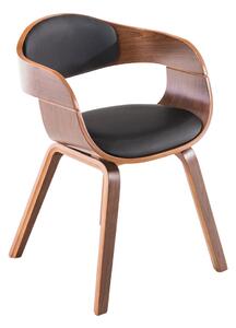 Židle King, dřevěné nohy ořech Barva Černá