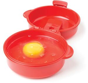 Sistema Dóza na vaření vajec Microwave easy eggs 271 ml, červená