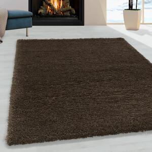 Vopi | Kusový koberec Fluffy shaggy 3500 brown - 80 x 150 cm