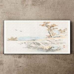 Obraz na plátně Obraz na plátně Sea tree ptáků cesta