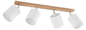 Stropní Lampa Lindby, Imarin, stmívatelné, Dřevo, Obývací pokoj, Dřevo, Skandinávský