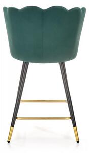 Barová židle -H106- Tmavě zelená