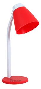 LED stolní lampička GSC s vypínačem, 3W, 200lm, studené světlo, červená, s USB adaptérem