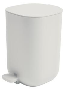Spirella pedálový odpadkový koš AKATO, matně bílý, plast, 3 L