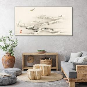 Obraz na plátně Obraz na plátně Pták řeka