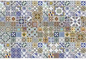 DIMEX | Vliesové fototapety na zeď Portugalské dlaždice MS-5-0275 | 375 x 250 cm| vícebarevná
