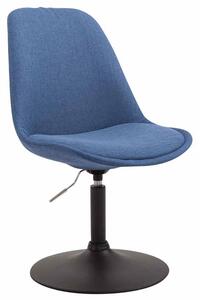 Židle Maverick B ~ látka, podnož kov černá matná - Modrá