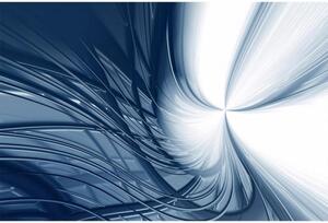 DIMEX | Vliesové fototapety na zeď Abstraktní linky MS-5-0294 | 375 x 250 cm| modrá, bílá