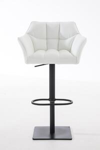 Barová židle Damas B1 ~ koženka, černý rám Barva Bílá