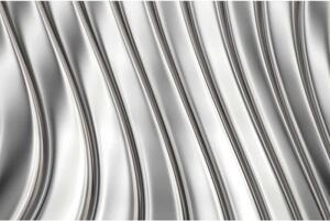 DIMEX | Vliesové fototapety na zeď Kovové pásy MS-5-0299 | 375 x 250 cm| bílá, šedá