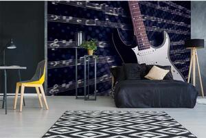 DIMEX | Vliesové fototapety na zeď Elektrická kytara MS-5-0304 | 375 x 250 cm| fialová, bílá, hnědá