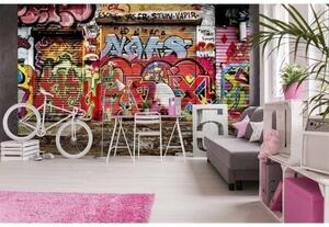 DIMEX | Vliesové fototapety na zeď Ulice s graffiti MS-5-0321 | 375 x 250 cm| vícebarevná