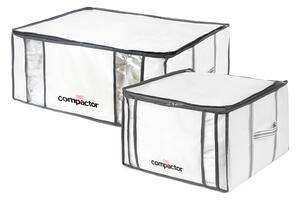 Sada vakuových úložných boxů Compactor Life, 1 x M 125 litrů, 1 x XXL 210 litrů