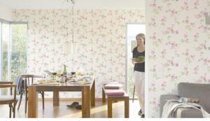 A.S. Création | Vliesová tapeta na zeď Chateau 34501-4 | 0,53 x 10,05 m | béžová, zelená, růžová
