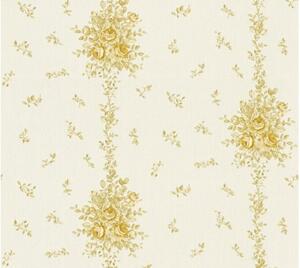 A.S. Création | Vliesová tapeta na zeď Chateau 34500-3 | 0,53 x 10,05 m | béžová, krémová, zlatá